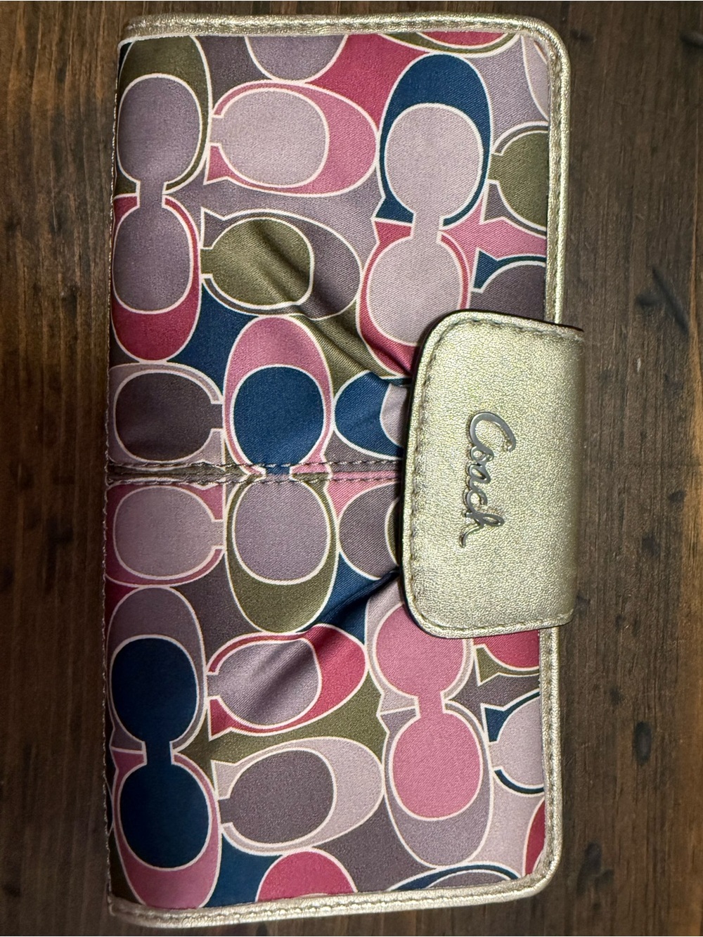 COACH ASHLEY SILK WALLET